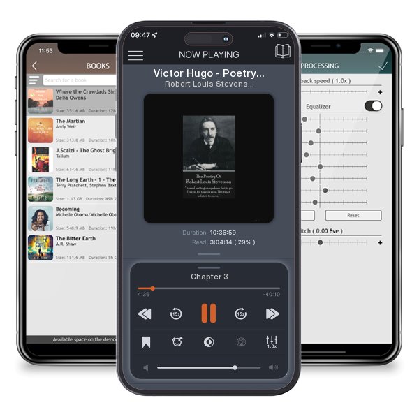 Download fo free audiobook Victor Hugo - Poetry Volume 1: Rare poetry collection from the masterful author of Les Miserables and Hunchback Of Notre Dame among others, translated tnto English. by Robert Louis Stevenson and listen anywhere on your iOS devices in the ListenBook app.