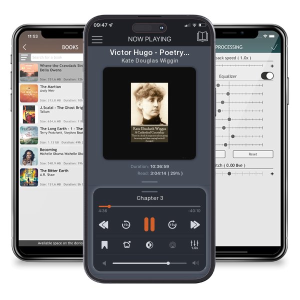 Download fo free audiobook Victor Hugo - Poetry Volume 2: Rare poetry collection from the masterful author of Les Miserables and Hunchback Of Notre Dame among others, translated tnto English. by Kate Douglas Wiggin and listen anywhere on your iOS devices in the ListenBook app.