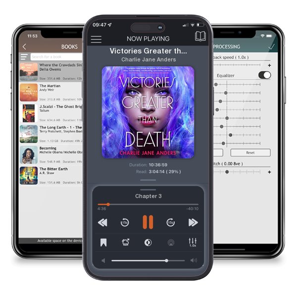 Download fo free audiobook Victories Greater than Death by Charlie Jane Anders and listen anywhere on your iOS devices in the ListenBook app.