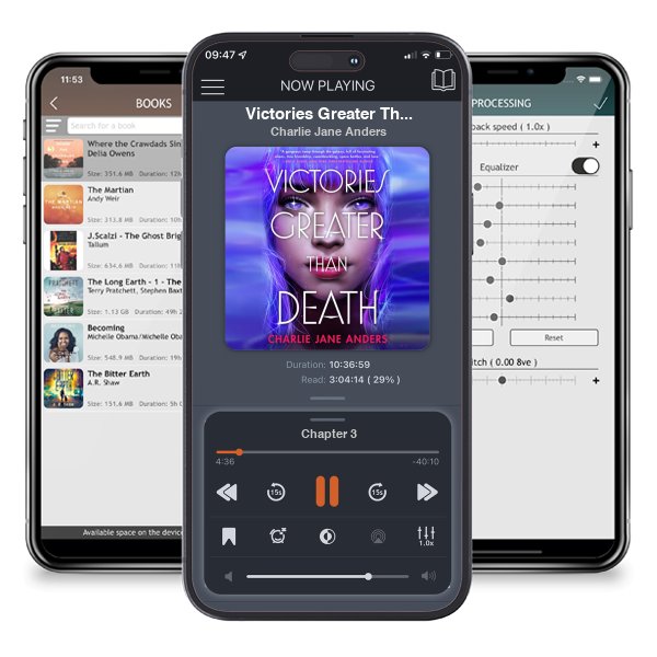 Download fo free audiobook Victories Greater Than Death (Unstoppable, #1) by Charlie Jane Anders and listen anywhere on your iOS devices in the ListenBook app.