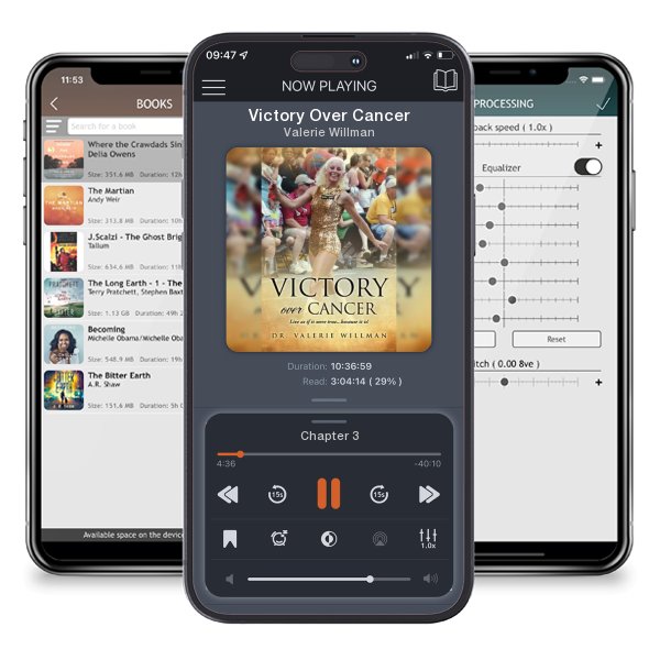 Download fo free audiobook Victory Over Cancer by Valerie Willman and listen anywhere on your iOS devices in the ListenBook app.