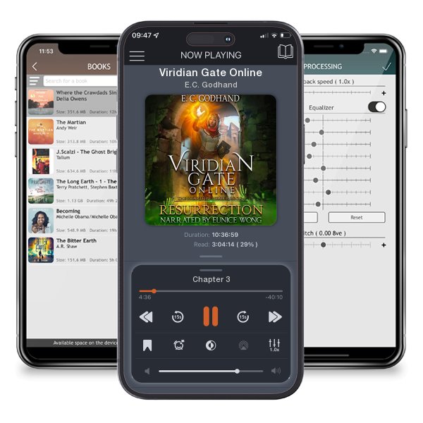 Download fo free audiobook Viridian Gate Online by E.C. Godhand and listen anywhere on your iOS devices in the ListenBook app.