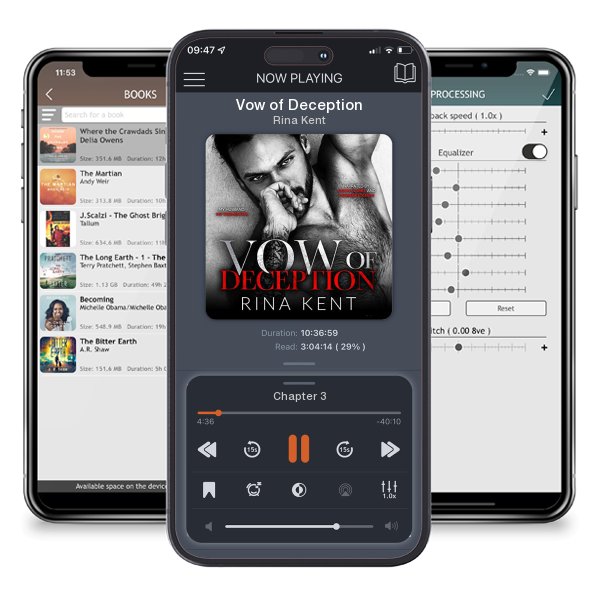 Download fo free audiobook Vow of Deception by Rina Kent and listen anywhere on your iOS devices in the ListenBook app.