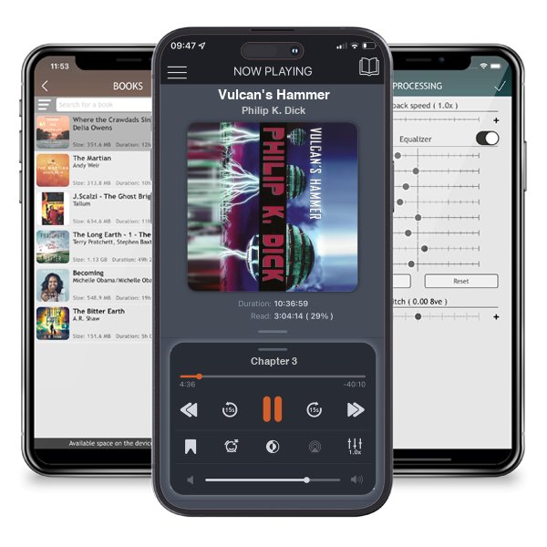 Download fo free audiobook Vulcan\'s Hammer by Philip K. Dick and listen anywhere on your iOS devices in the ListenBook app.