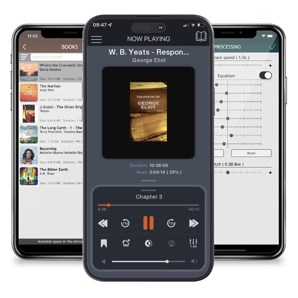 Download fo free audiobook W. B. Yeats - Responsibilities & Other Poems: “Education is not the filling of a pail, but the lighting of a fire.” by George Eliot and listen anywhere on your iOS devices in the ListenBook app.