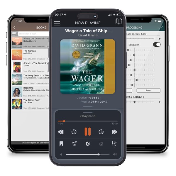 Download fo free audiobook Wager a Tale of Shipwreck Mutiny & Murder by David Grann and listen anywhere on your iOS devices in the ListenBook app.