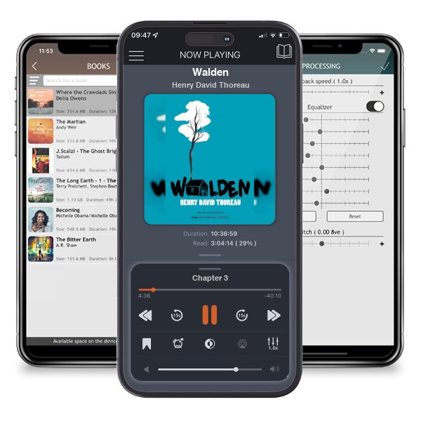 Download fo free audiobook Walden by Henry David Thoreau and listen anywhere on your iOS devices in the ListenBook app.