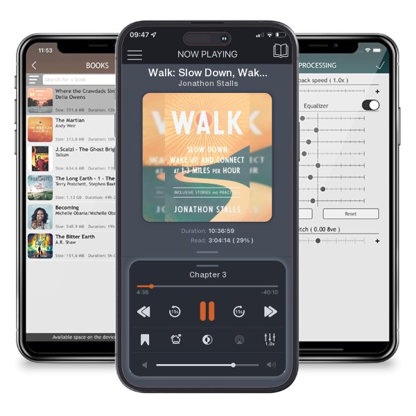 Download fo free audiobook Walk: Slow Down, Wake Up, and Connect at 1-3 Miles Per Hour by Jonathon Stalls and listen anywhere on your iOS devices in the ListenBook app.