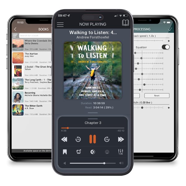 Download fo free audiobook Walking to Listen: 4,000 Miles Across America, One Story at a... by Andrew Forsthoefel and listen anywhere on your iOS devices in the ListenBook app.