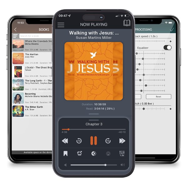 Download fo free audiobook Walking with Jesus: Six Weeks of Devotions for Body and Spirit by Susan Martins Miller and listen anywhere on your iOS devices in the ListenBook app.