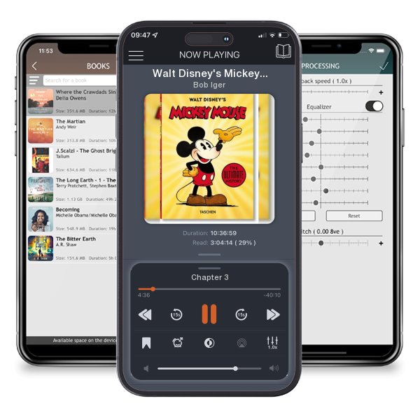 Download fo free audiobook Walt Disney's Mickey Mouse. the Ultimate History. 40th Ed. by Bob Iger and listen anywhere on your iOS devices in the ListenBook app.