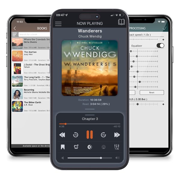 Download fo free audiobook Wanderers by Chuck Wendig and listen anywhere on your iOS devices in the ListenBook app.