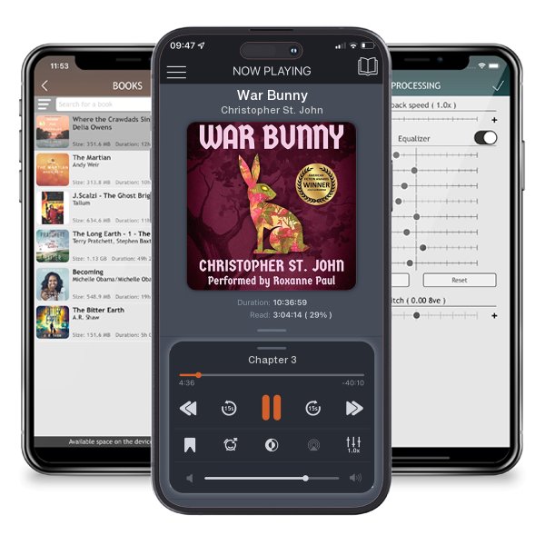 Download fo free audiobook War Bunny by Christopher St. John and listen anywhere on your iOS devices in the ListenBook app.
