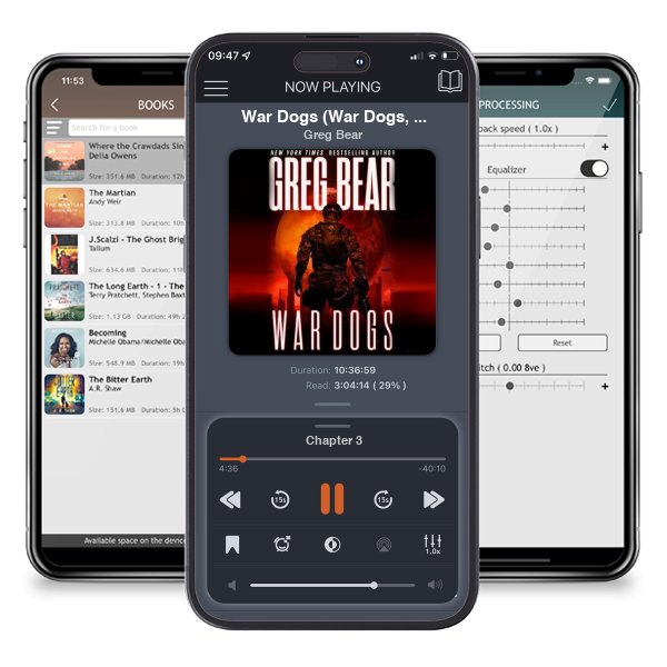 Download fo free audiobook War Dogs (War Dogs, #1) by Greg Bear and listen anywhere on your iOS devices in the ListenBook app.