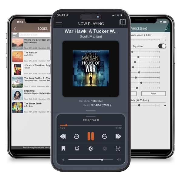Download fo free audiobook War Hawk: A Tucker Wayne Novel by Scott Mariani and listen anywhere on your iOS devices in the ListenBook app.