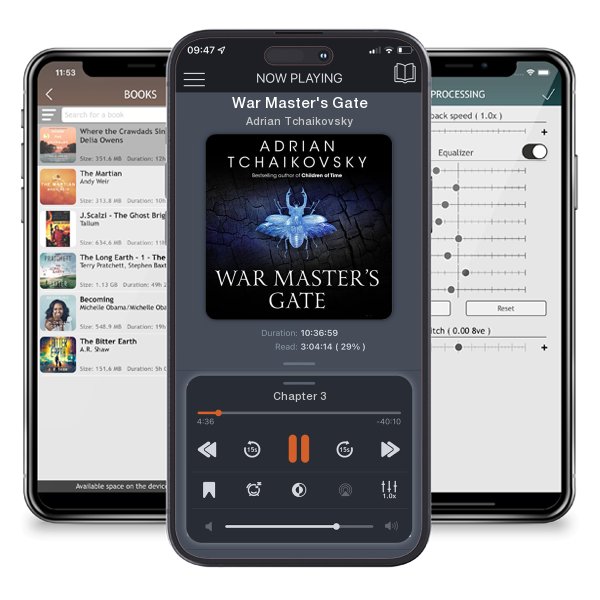 Download fo free audiobook War Master's Gate by Adrian Tchaikovsky and listen anywhere on your iOS devices in the ListenBook app.