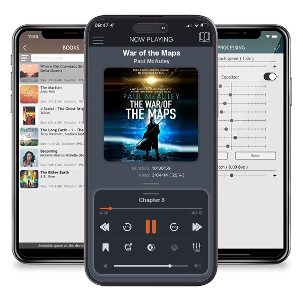 Download fo free audiobook War of the Maps by Paul McAuley and listen anywhere on your iOS devices in the ListenBook app.