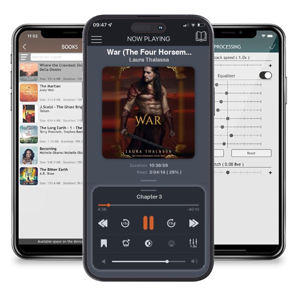Download fo free audiobook War (The Four Horsemen, #2) by Laura Thalassa and listen anywhere on your iOS devices in the ListenBook app.