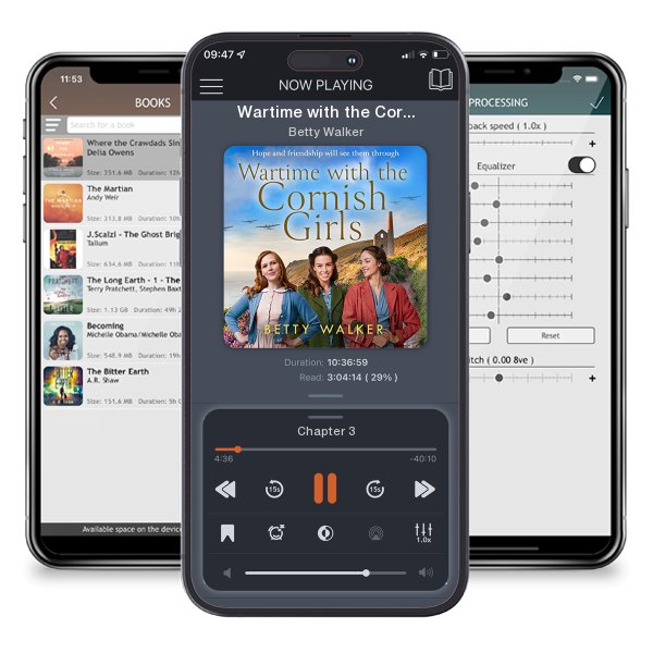 Download fo free audiobook Wartime with the Cornish Girls (The Cornish Girls Series) by Betty Walker and listen anywhere on your iOS devices in the ListenBook app.
