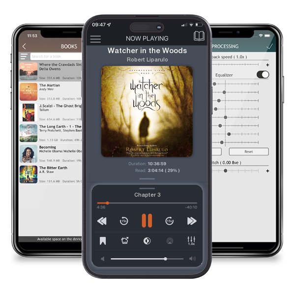 Download fo free audiobook Watcher in the Woods by Robert Liparulo and listen anywhere on your iOS devices in the ListenBook app.