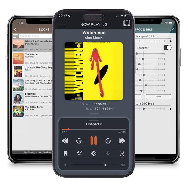 Download fo free audiobook Watchmen by Alan Moore and listen anywhere on your iOS devices in the ListenBook app.