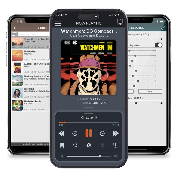 Download fo free audiobook Watchmen: DC Compact Comics Edition by Alan Moore and Dave Gibbons and listen anywhere on your iOS devices in the ListenBook app.