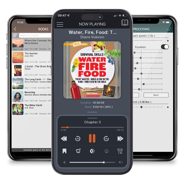 Download fo free audiobook Water, Fire, Food: Treat Water, Build a Fire in the Rain, Find Food in the Wild (A True Book: Survival Skills): Treat Water, Build a Fire in the Rain, Find Food in the Wild (A True Book (Relaunch)) by Diane Vukovic and listen anywhere on your iOS devices in the ListenBook app.