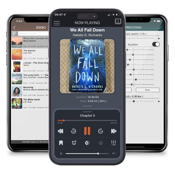 Download fo free audiobook We All Fall Down by Natalie D. Richards and listen anywhere on your iOS devices in the ListenBook app.