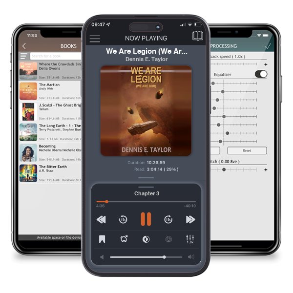 Download fo free audiobook We Are Legion (We Are Bob) (Bobiverse, #1) by Dennis E. Taylor and listen anywhere on your iOS devices in the ListenBook app.