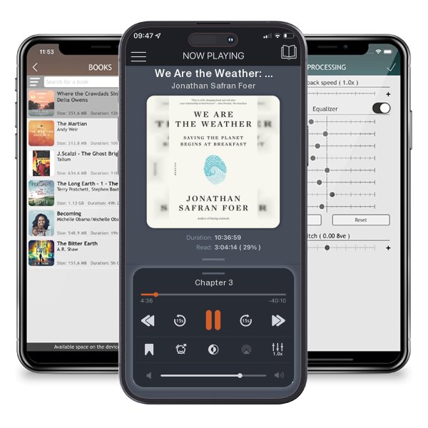 Download fo free audiobook We Are the Weather: Saving the Planet Begins at Breakfast by Jonathan Safran Foer and listen anywhere on your iOS devices in the ListenBook app.