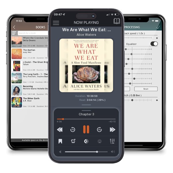 Download fo free audiobook We Are What We Eat: A Slow Food Manifesto by Alice Waters and listen anywhere on your iOS devices in the ListenBook app.