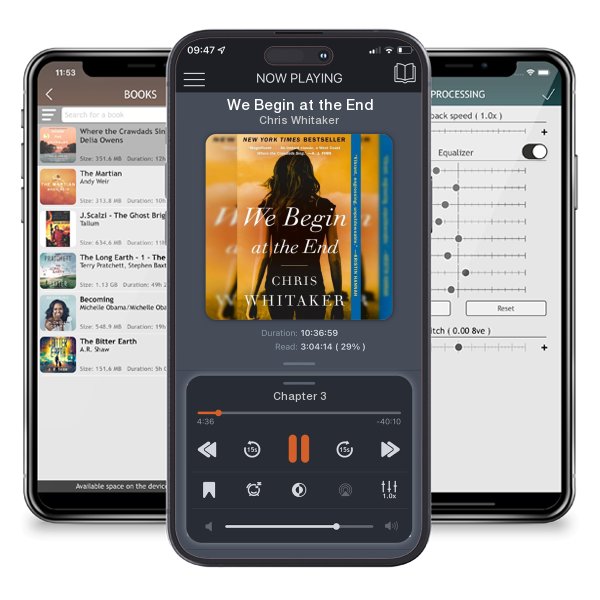 Download fo free audiobook We Begin at the End by Chris Whitaker and listen anywhere on your iOS devices in the ListenBook app.
