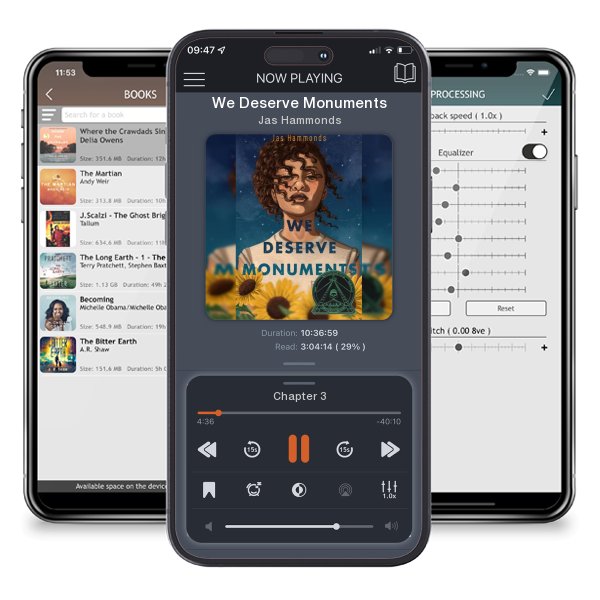 Download fo free audiobook We Deserve Monuments by Jas Hammonds and listen anywhere on your iOS devices in the ListenBook app.