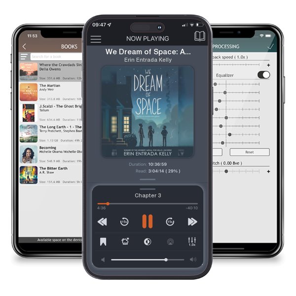 Download fo free audiobook We Dream of Space: A Newbery Honor Award Winner by Erin Entrada Kelly and listen anywhere on your iOS devices in the ListenBook app.