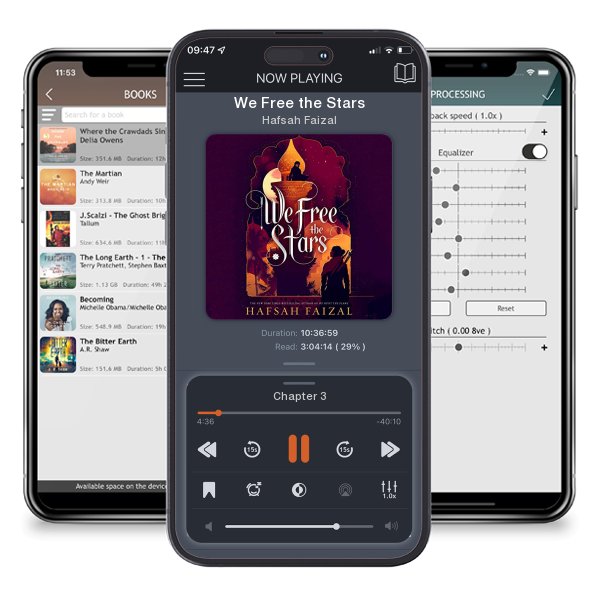 Download fo free audiobook We Free the Stars by Hafsah Faizal and listen anywhere on your iOS devices in the ListenBook app.