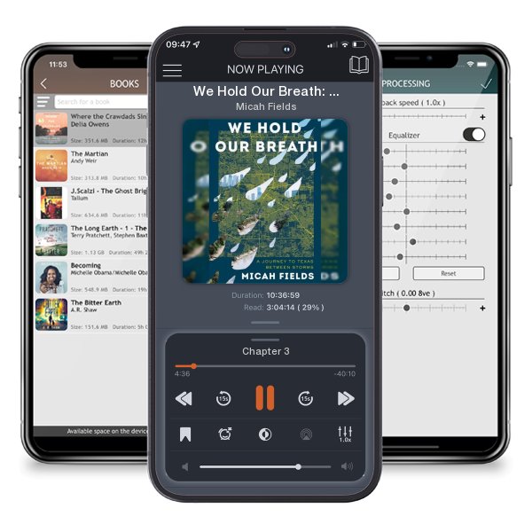 Download fo free audiobook We Hold Our Breath: A Journey to Texas Between Storms by Micah Fields and listen anywhere on your iOS devices in the ListenBook app.