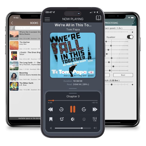 Download fo free audiobook We're All in This Together . . .: So Make Some Room by Tom Papa and listen anywhere on your iOS devices in the ListenBook app.