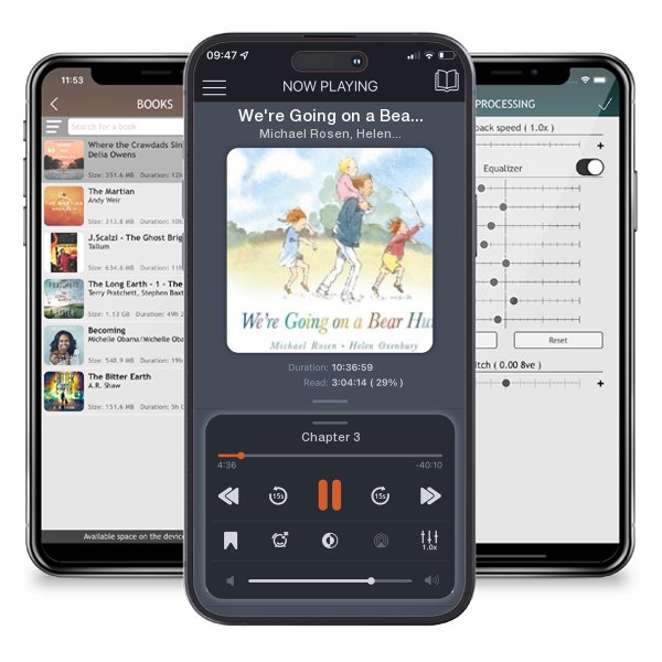 Download fo free audiobook We're Going on a Bear Hunt... by Michael Rosen, Helen Oxenbury and listen anywhere on your iOS devices in the ListenBook app.