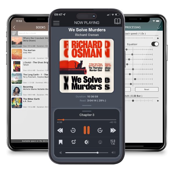 Download fo free audiobook We Solve Murders by Richard Osman and listen anywhere on your iOS devices in the ListenBook app.