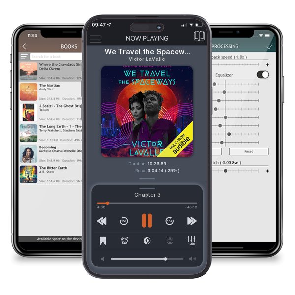 Download fo free audiobook We Travel the Spaceways by Victor LaValle and listen anywhere on your iOS devices in the ListenBook app.