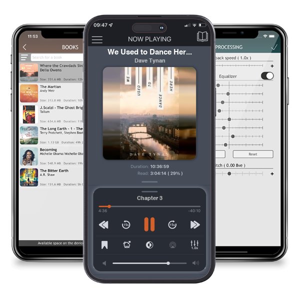 Download fo free audiobook We Used to Dance Here by Dave Tynan and listen anywhere on your iOS devices in the ListenBook app.