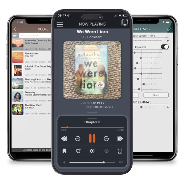 Download fo free audiobook We Were Liars by E. Lockhart and listen anywhere on your iOS devices in the ListenBook app.