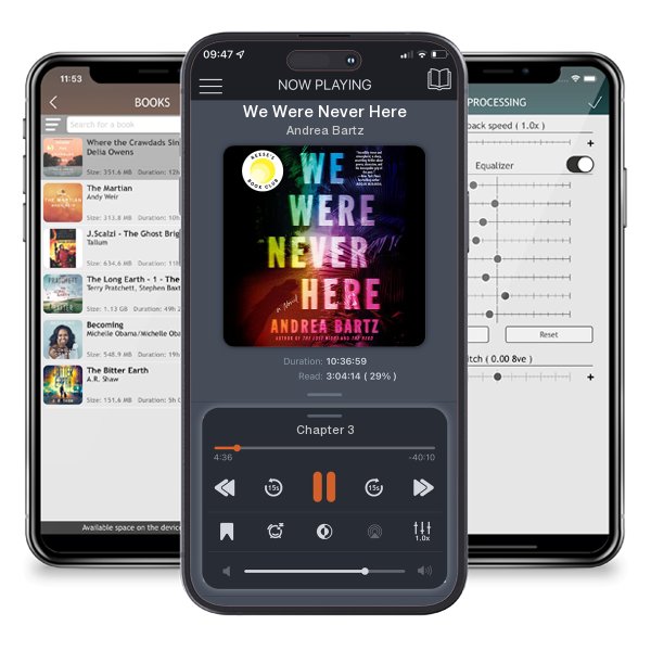 Download fo free audiobook We Were Never Here by Andrea Bartz and listen anywhere on your iOS devices in the ListenBook app.