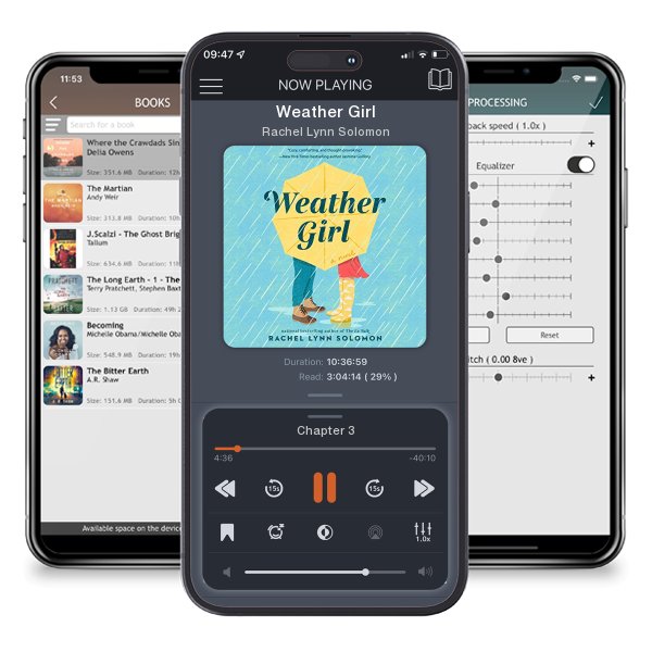 Download fo free audiobook Weather Girl by Rachel Lynn Solomon and listen anywhere on your iOS devices in the ListenBook app.