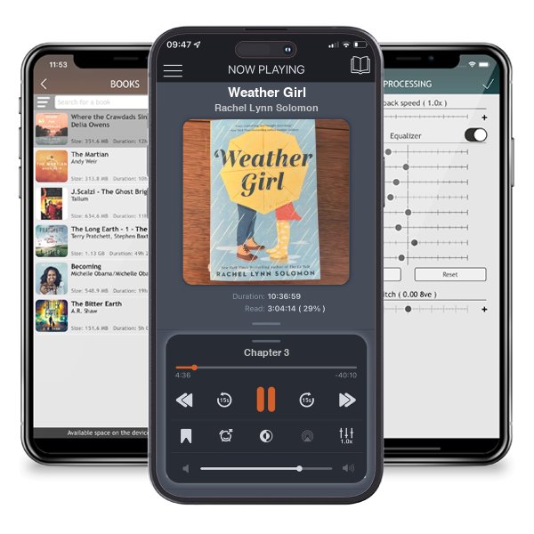 Download fo free audiobook Weather Girl by Rachel Lynn Solomon and listen anywhere on your iOS devices in the ListenBook app.