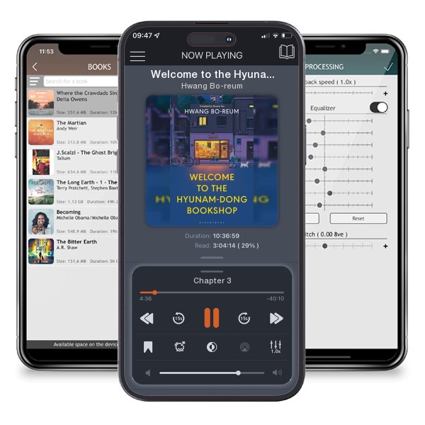 Download fo free audiobook Welcome to the Hyunam-dong Bookshop by Hwang Bo-reum and listen anywhere on your iOS devices in the ListenBook app.