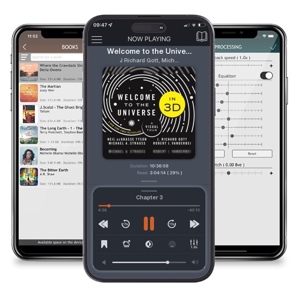 Download fo free audiobook Welcome to the Universe in 3D: A Visual Tour by J Richard Gott, Michael A Strauss, et al. and listen anywhere on your iOS devices in the ListenBook app.