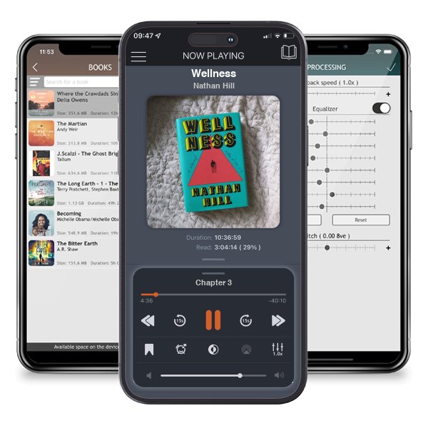 Download fo free audiobook Wellness by Nathan Hill and listen anywhere on your iOS devices in the ListenBook app.