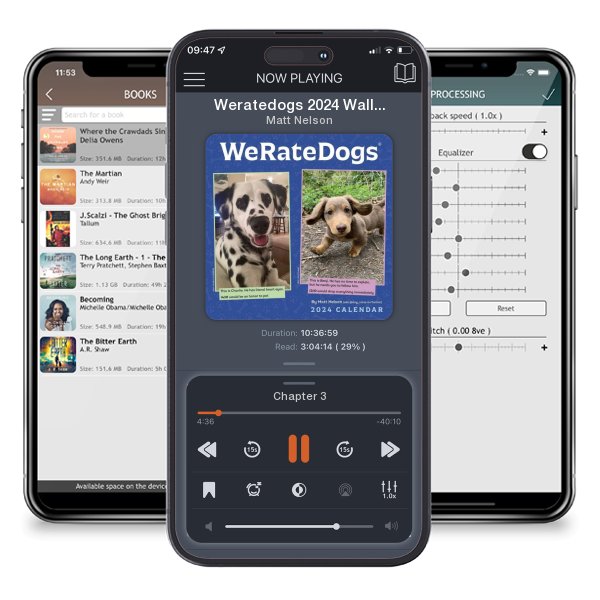 Download fo free audiobook Weratedogs 2024 Wall Calendar by Matt Nelson and listen anywhere on your iOS devices in the ListenBook app.