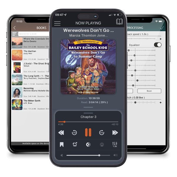Download fo free audiobook Werewolves Don't Go to Summer Camp by Marcia Thornton Jones and listen anywhere on your iOS devices in the ListenBook app.